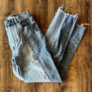 PacSun High Rise Straight Two Toned Jeans Size 23L